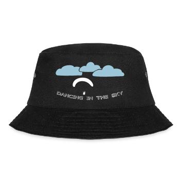 Paragliding paraglider gift T-shirt - Bucket Hat - black - Front - Lela (165cm)