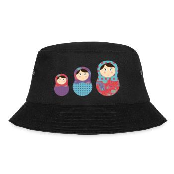 matriochkas - Bucket Hat - Schwarz - Vorne - Lela (165cm)