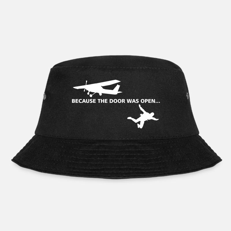 Fallschirmspringer Geschenk Skydive Fallschirm - Bucket Hat - Schwarz