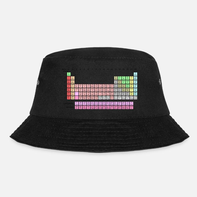 Periodensystem - Bucket Hat - Schwarz
