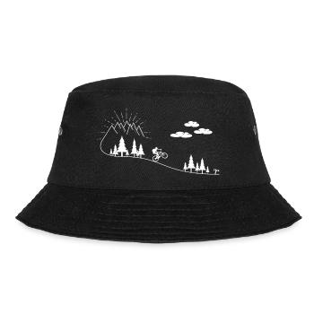 Fahrrad Mountainbike Mountain Bike MTB Kinder - Bucket Hat - Schwarz - Vorne - Lela (165cm)