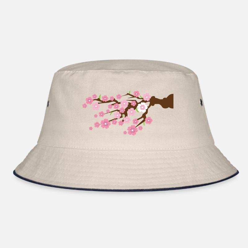 detaillierte Kirschblüte auf einem Ast Bucket Hat