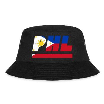 Philippinen Fahne Flagge PHL - Bucket Hat - Schwarz - Vorne - Lela (165cm)