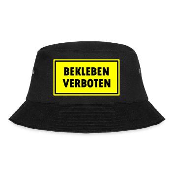 Bekleben Verboten - Bucket Hat - Schwarz - Vorne - Lela (165cm)