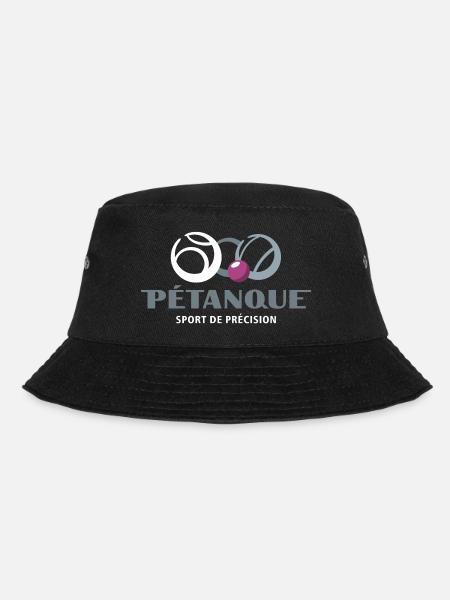 Petanque - cooles Design Logo - Bucket Hat - Schwarz
