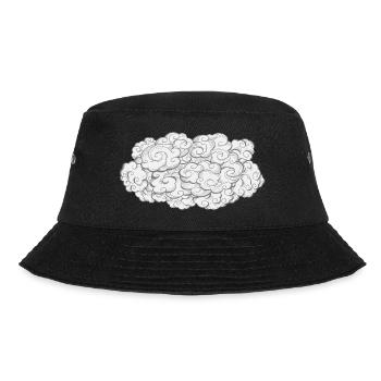 Cloud cloud | Brain cloud - Bucket Hat - black - Front - Lela (165cm)