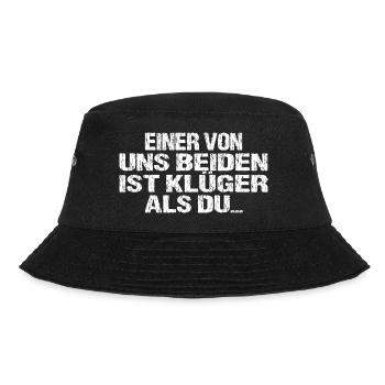 Spruch - Bucket Hat - Schwarz - Vorne - Lela (165cm)