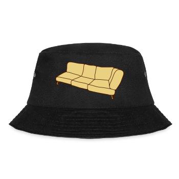 Sofa Clipart Design - Bucket Hat - Schwarz - Vorne - Lela (165cm)