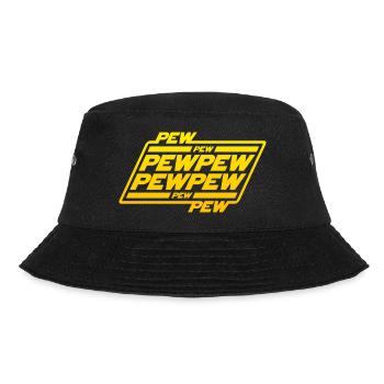 Pew Pew Pew - Bucket Hat - Schwarz - Vorne - Lela (165cm)