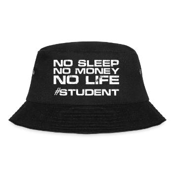 Lustiger Studenten Geschenk Spruch - Bucket Hat - Schwarz - Vorne - Lela (165cm)