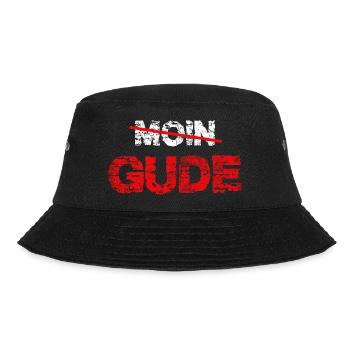 Gude Gruß Hessen Geschenk - Bucket Hat - Schwarz - Vorne - Lela (165cm)