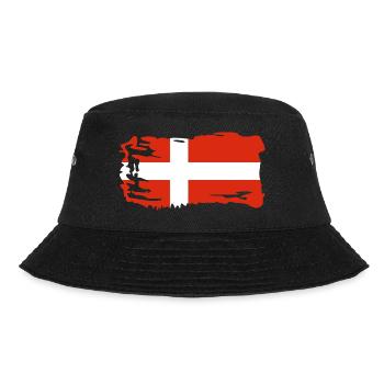 Denmark Flag Scandinavia Danish Flag Travel - Bucket Hat - black - Front - Lela (165cm)