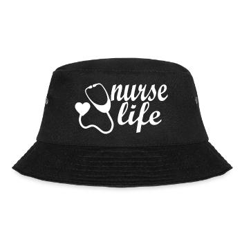 Nurse - Bucket Hat - Schwarz - Vorne - Lela (165cm)