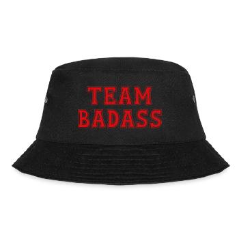 TEAM BADASS - Bucket Hat - black - Front - Lela (165cm)