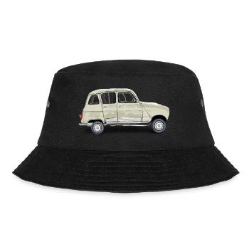 Oldtimer - Bucket Hat - Schwarz - Vorne - Lela (165cm)