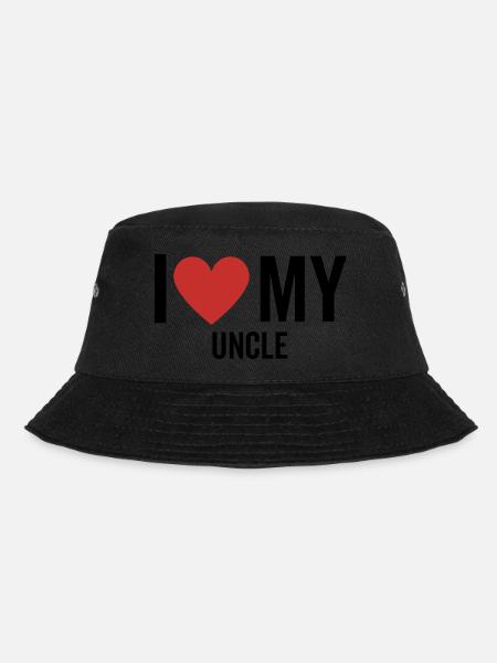 Ich liebe meinen Onkel - Bucket Hat - Schwarz