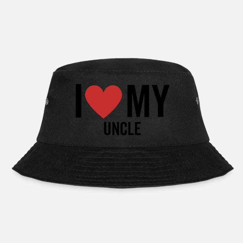 Ich liebe meinen Onkel - Bucket Hat - Schwarz