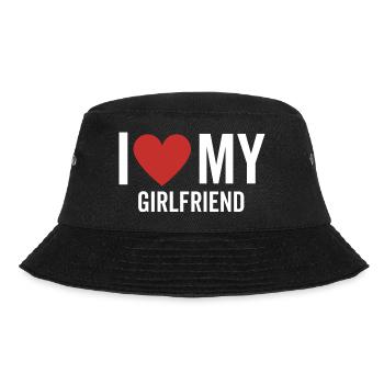 I Love My Girlfriend - Bucket Hat - black - Front - Lela (165cm)