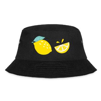 fresh lemons - fresh lemons - Bucket Hat - black - Front - Lela (165cm)