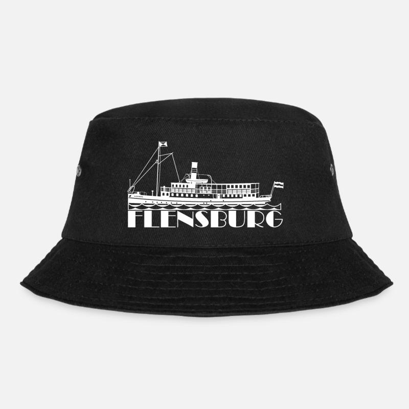 Alexandra, Flensburg, Salondampfer, Alex - Bucket Hat - Schwarz