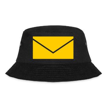 Gelber Brief - Bucket Hat - Schwarz - Vorne - Lela (165cm)