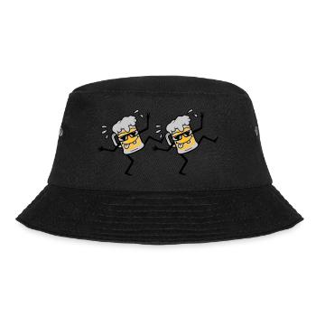 2 dancing party beers - Bucket Hat - black - Front - Lela (165cm)