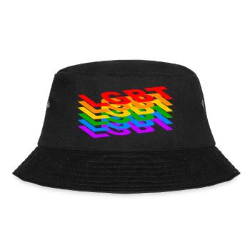 LGBT-Personen - Bucket Hat - Schwarz - Vorne - Lela (165cm)