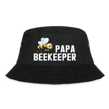 Papa Beekeeper - Bucket Hat - black - Front - Lela (165cm)