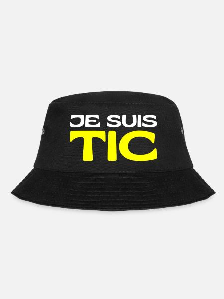 Je Suis TIC -TIC et TAC- TIC TAC Duo Drôle Cadeau - Bob - noir