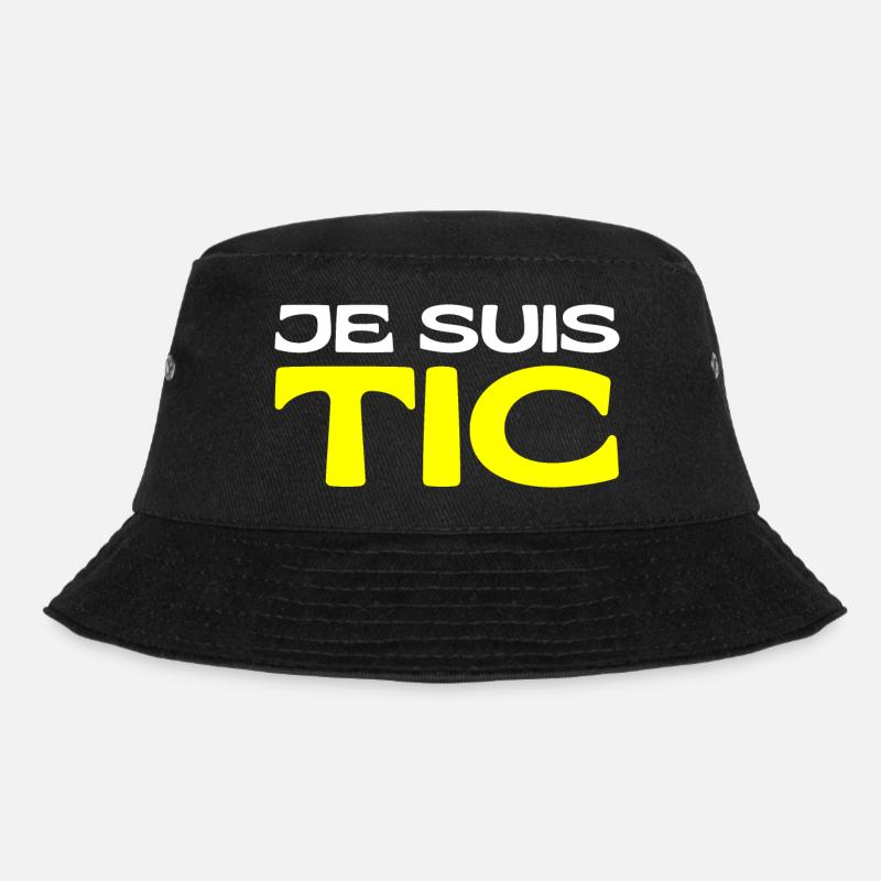 Je Suis TIC -TIC et TAC- TIC TAC Duo Drôle Cadeau - Bob - noir