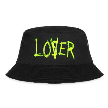 Loser Liebhaber lustiges Meme Clown Geek cooler Vintage - Bucket Hat - Schwarz - Vorne - Lela (165cm)
