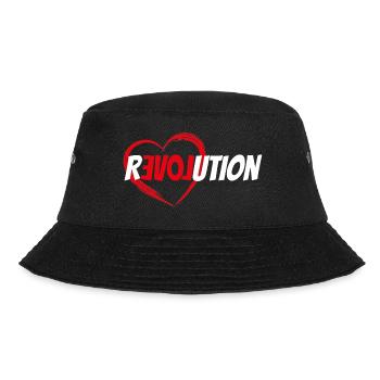 Love Revolution - Bucket Hat - Schwarz - Vorne - Lela (165cm)