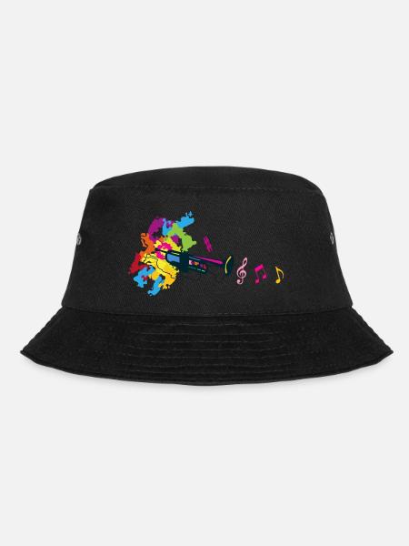 Trompete Notenschlüssel Sol Fancy - Bucket Hat - Schwarz