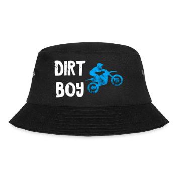 Motocross Bike Offroad Motorcycle Biker - Bucket Hat - Schwarz - Vorne - Lela (165cm)