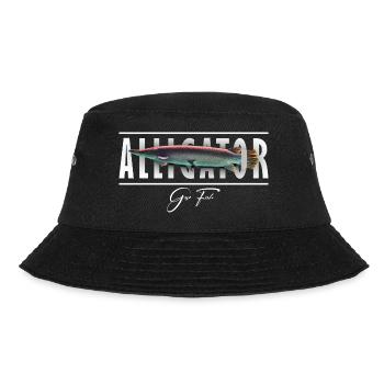 Alligator Gar Monster Fischhalter - Bucket Hat - Schwarz - Vorne - Lela (165cm)