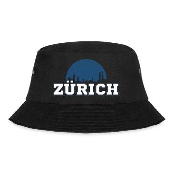 Zürich - Bucket Hat - Schwarz - Vorne - Lela (165cm)