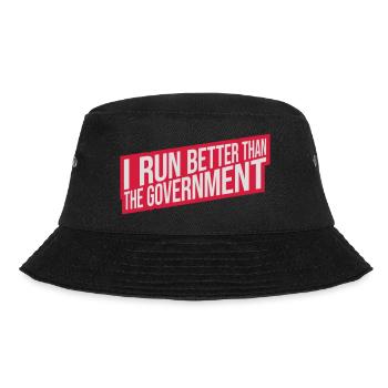 run better than government - Bucket Hat - black - Front - Lela (165cm)