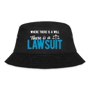 Richter Jurist Anwalt - Bucket Hat - Schwarz - Vorne - Lela (165cm)