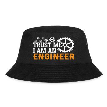 Trust me I am an Engineer - Bucket Hat - Schwarz - Vorne - Lela (165cm)