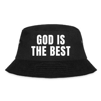 God Is The Best - Christian Quotes - Bucket Hat - black - Front - Lela (165cm)