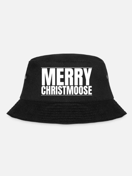 funny sayings christmas tree dinosaurs joke baby - Bucket Hat - Schwarz