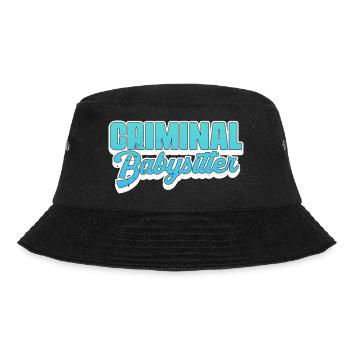 Criminal Babysitter - Correction Officer Prison - Bucket Hat - black - Front - Lela (165cm)