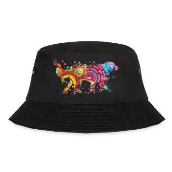 Golden Retriever Hund Hunde Design Hundeliebhaber - Bucket Hat - Schwarz - Vorne - Lela (165cm)