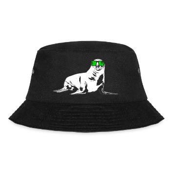 Seelöwe Ozean Naturfans Sonnenbrille Meer Tierlieb - Bucket Hat - Schwarz - Vorne - Lela (165cm)