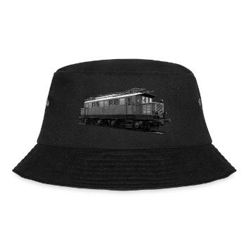 Lokomotive Elektro E44 Reichsbahn Deutschland - Bucket Hat - Schwarz - Vorne - Lela (165cm)