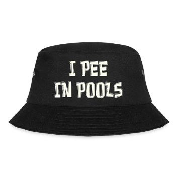 i pee in pools - Bucket Hat - black - Front - Lela (165cm)