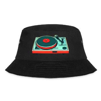 Turntable colorful - Bucket Hat - black - Front - Lela (165cm)