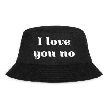Liebe Spruch Englisch - Bucket Hat - Schwarz - Vorne - Lela (165cm)