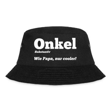 Patenonkel Onkel - Bucket Hat - Schwarz - Vorne - Lela (165cm)