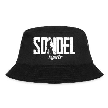 Sondeln Experte Sondelgänger Metalldetektor - Bucket Hat - Schwarz - Vorne - Lela (165cm)